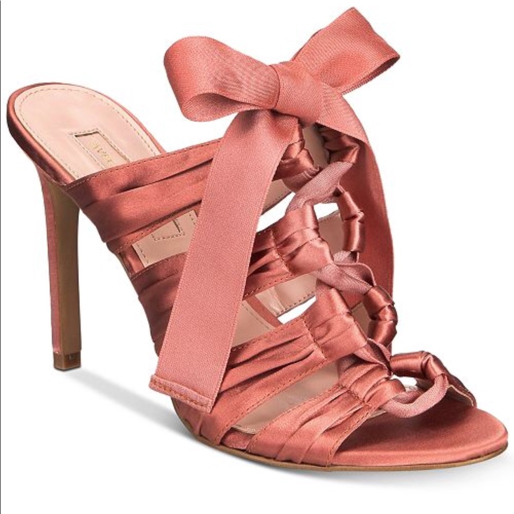Avec Les Filles Janelle slide on heels satin 8